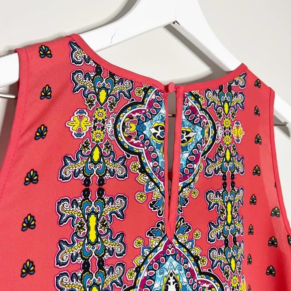 Saint Tropez West Floral Print Tank Top Blouse (Size M) - Picture 5 of 7